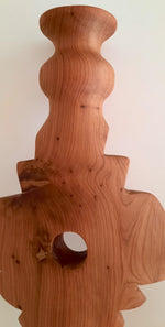 Bougeoir en bois de thuya TAMO 35x18cm