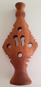Bougeoir en bois de thuya TAMY 45x22cm