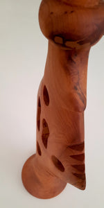 Bougeoir en bois de thuya TAMY 45x22cm