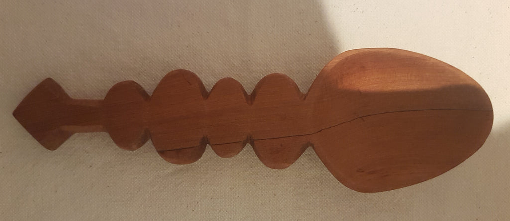 Cuillère en bois de thuya SYMBOLE ROND 20 cm