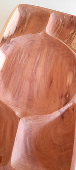 Plat en bois de thuya ABSTRACTION N°3  34x15x3cm