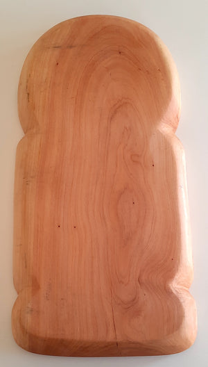 Plat en bois de thuya ABSTRACTION N°1 46x23x4cm