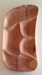 Plat en bois de thuya ABSTRACTION N°2  44x22x3cm