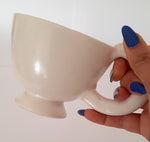 Tasse en céramique blanche mate NUAGE Blanc