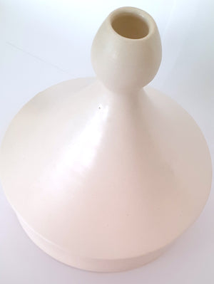Tajine / bonbonnière en céramique mate NUAGE Blanc