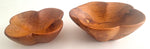 Duo de bols en bois de thuya  DRISSAT  18x7 cm et 14x6 cm