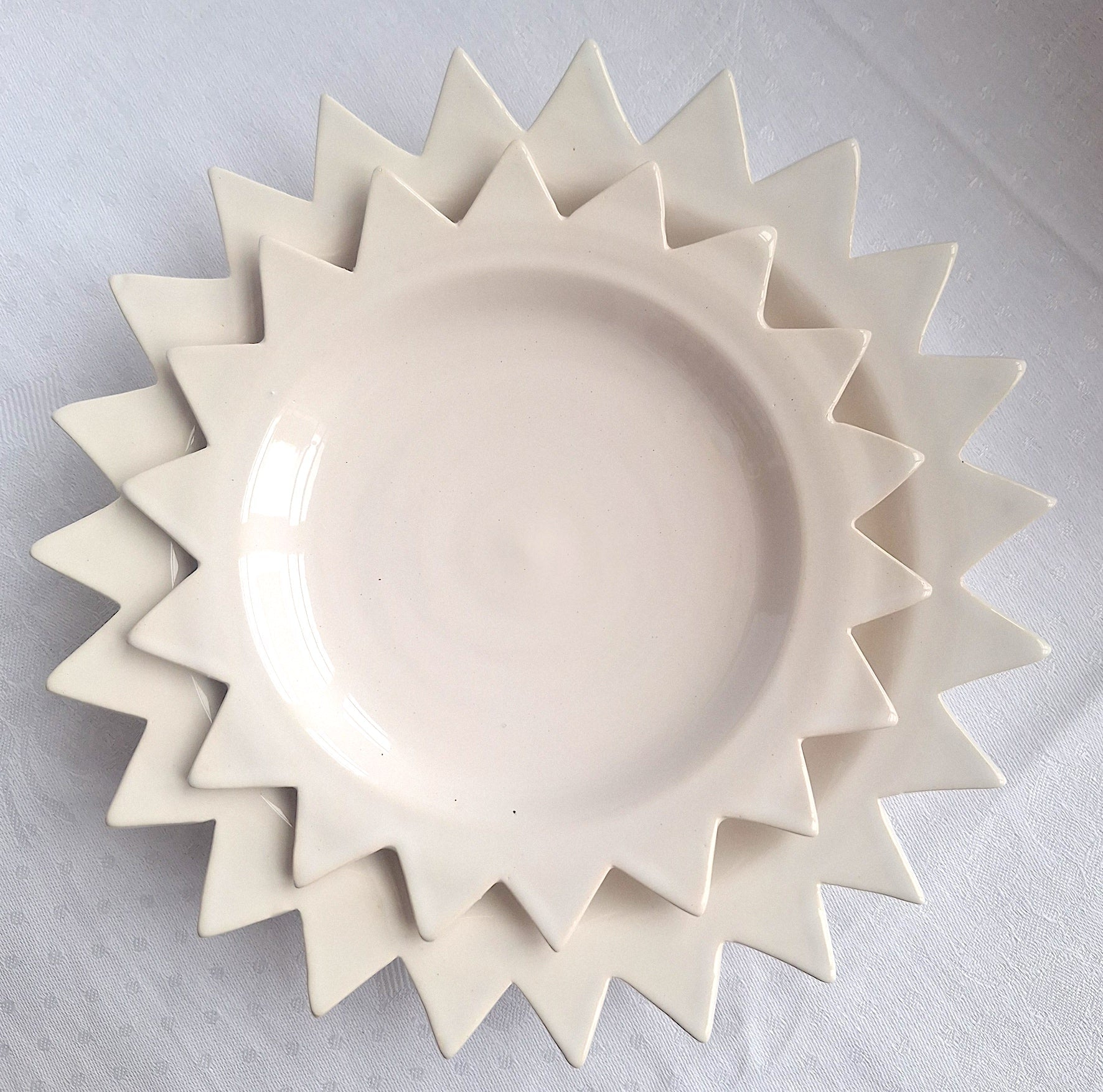 Assiette en céramique Moyen SHAMS Blanc 20cm